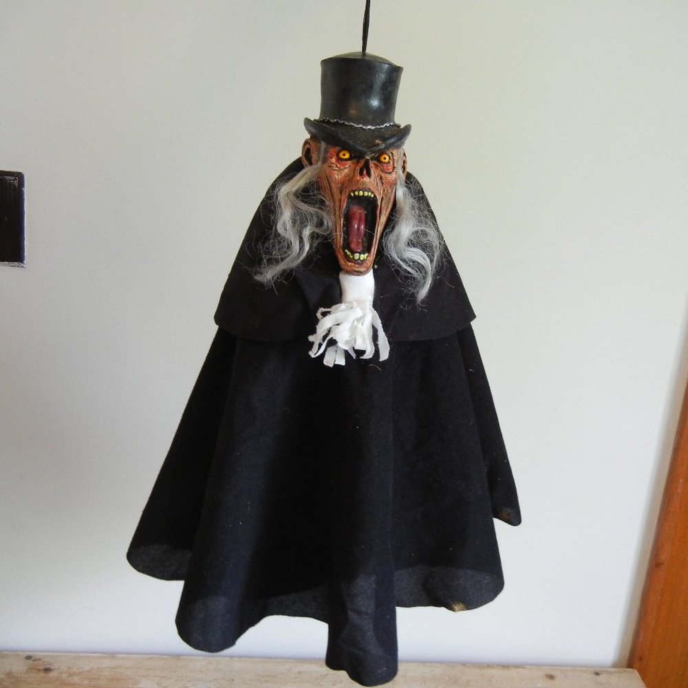 Vtg Halloween Hanging DRACULA Ghoul Monster Horror Decor Collegeville Rubber